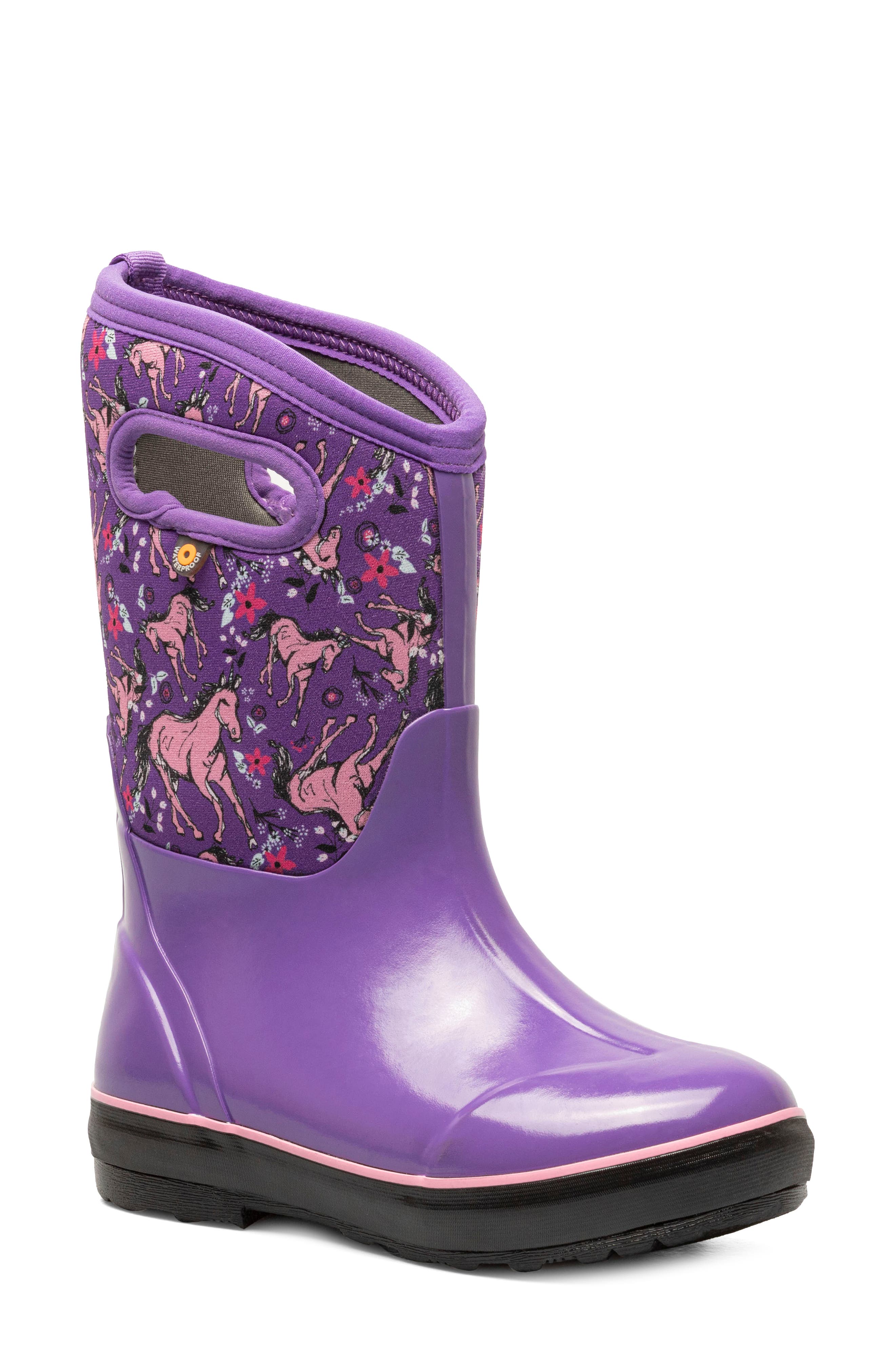 Bogs Kids' Classic Unicorn Awesome Waterproof Insulated Boot ...
