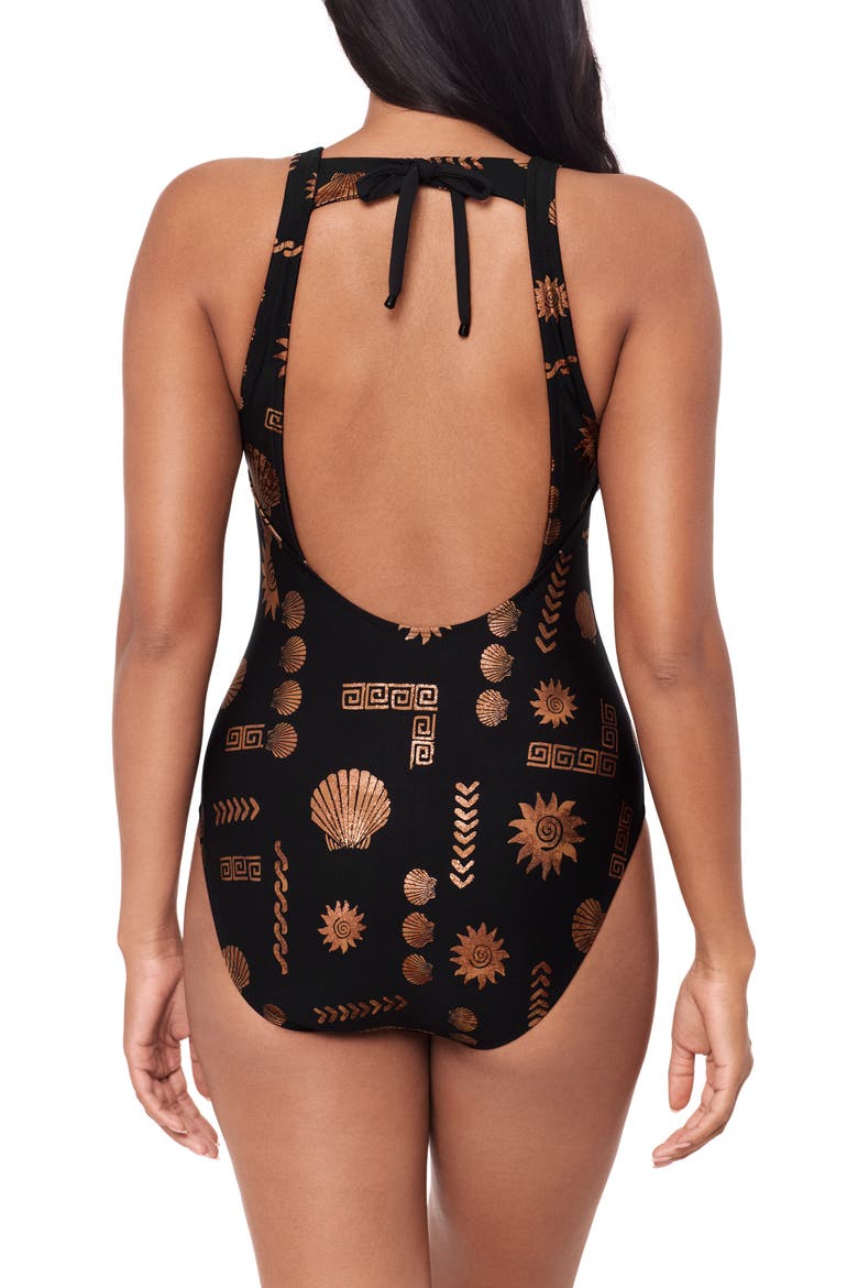 Clamdigger Steffi One-Piece Swimsuit, Alternate, color, BLACK/ MULTI