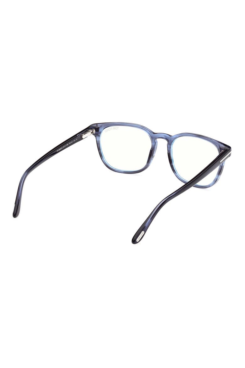 53mm Square Blue Light Blocking Glasses, Alternate, color, BLUE/OTHER