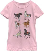Disney Girl's Disney Favorite Horse Characters Graphic T-Shirt