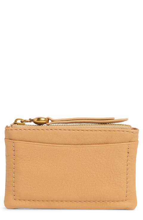 Lumen Leather Zip Card Case