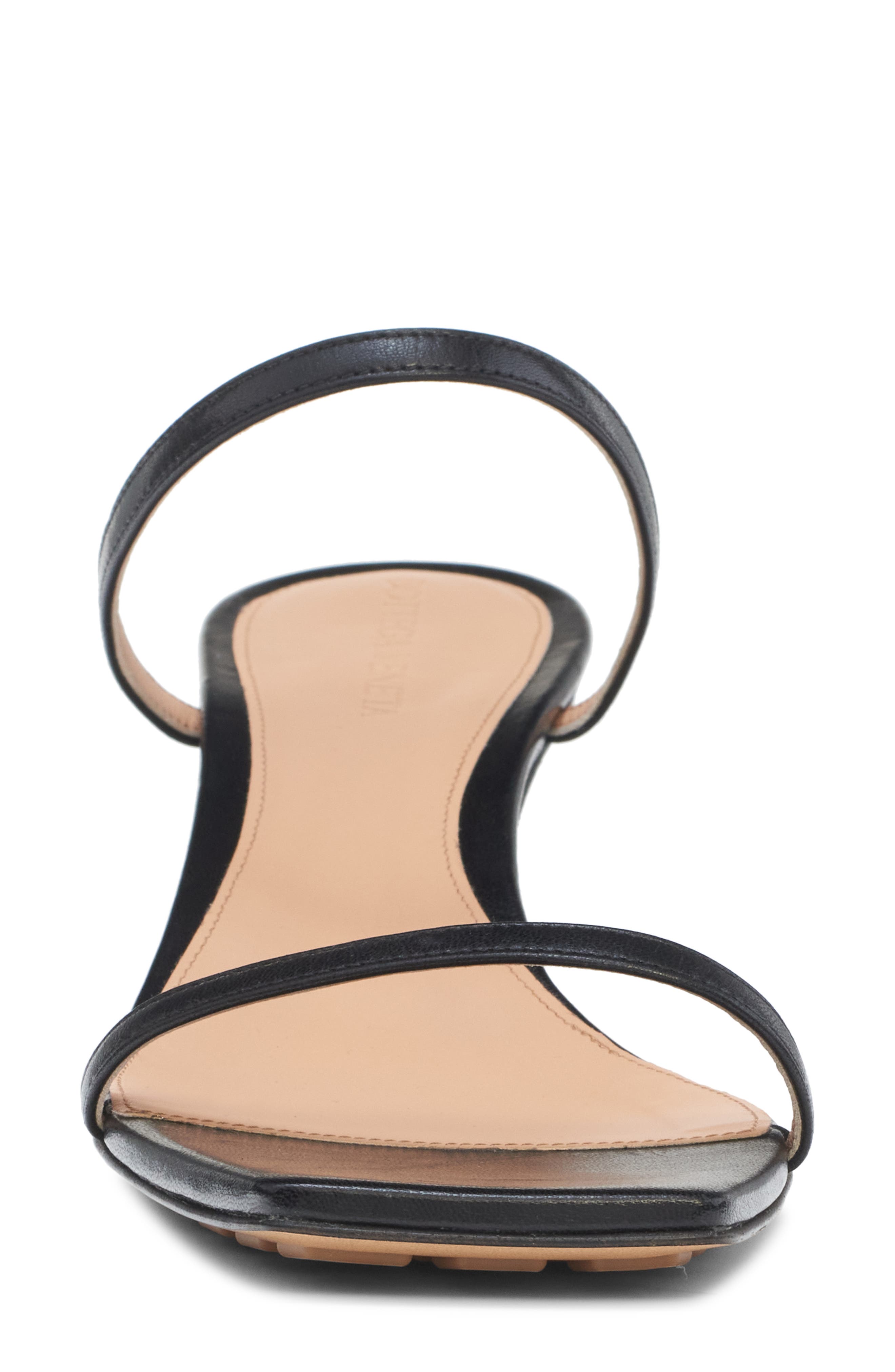 Bottega Veneta Knot Kitten Heel Slide Sandal, Alternate, color, Black