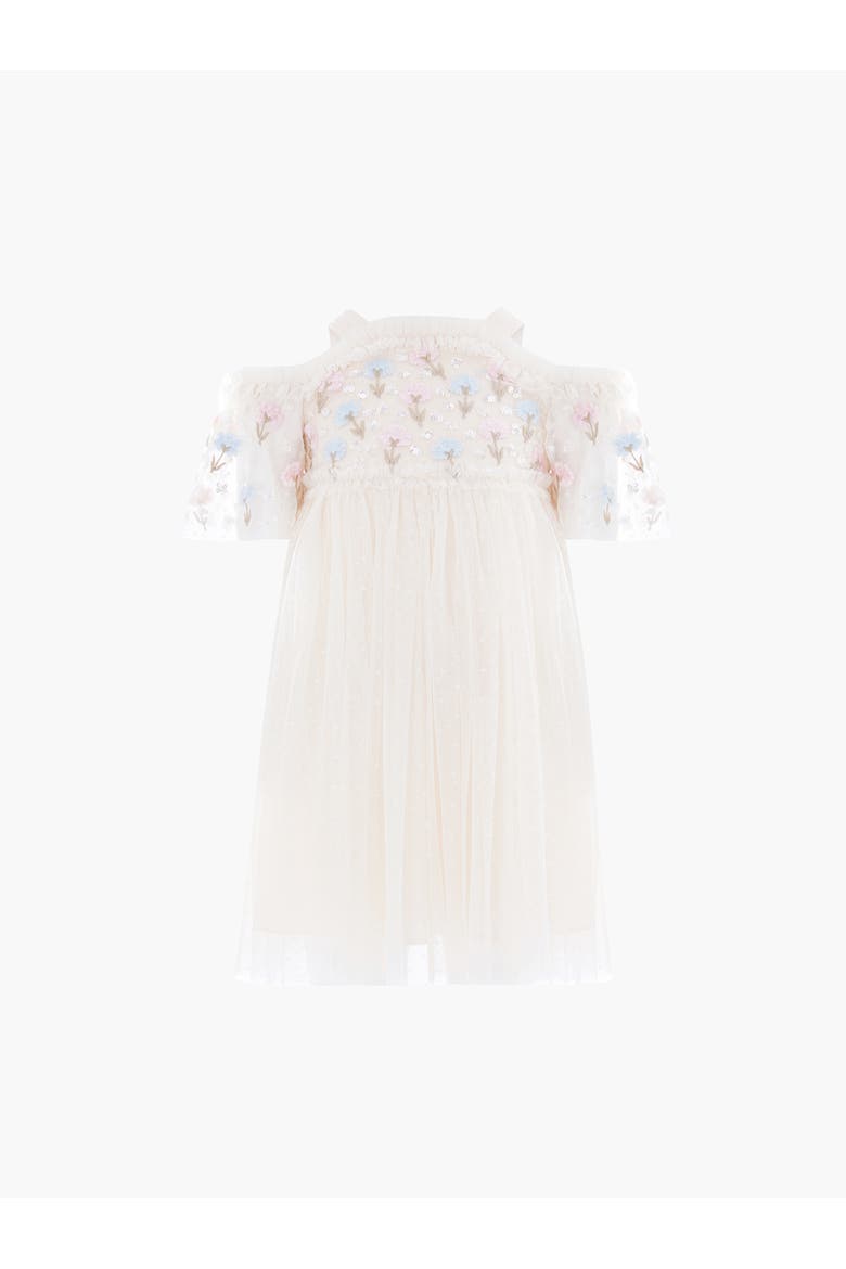 Kid's Dandelion Ditsy Bodice Kids Dress, Alternate, color, Cream