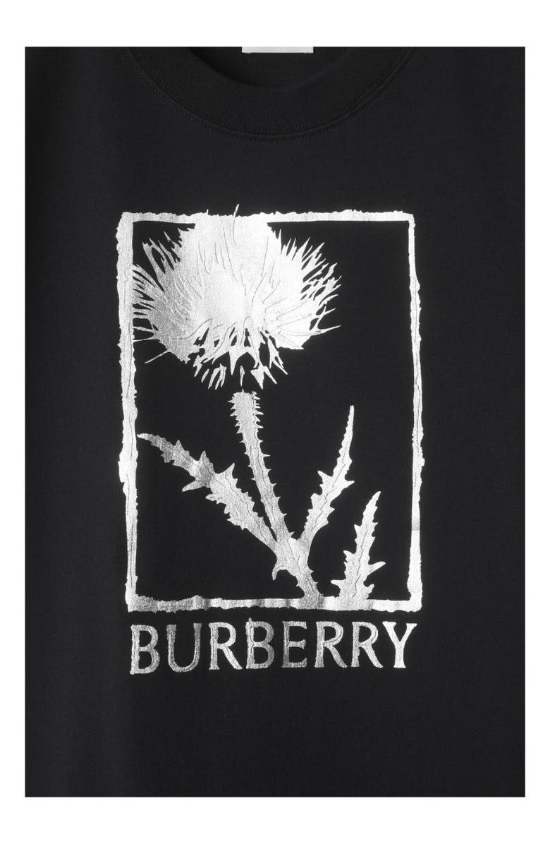 Burberry Thistle Cotton T-shirt, Alternate, color, 