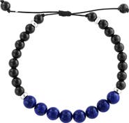 EFFY Lapis Lazuli & Onyx Beaded Slider Bracelet