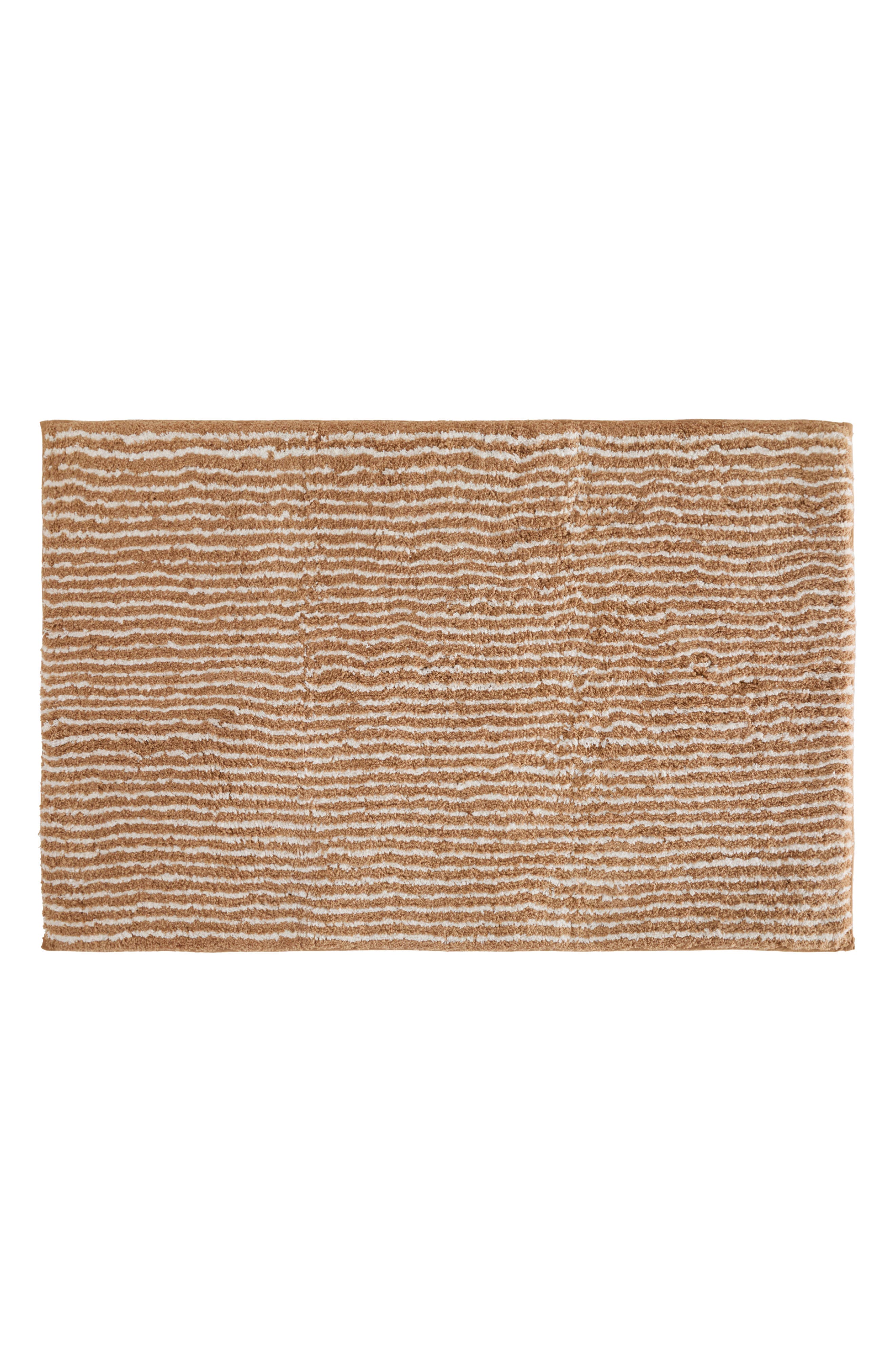 Pinstripe Cotton Bath Mat