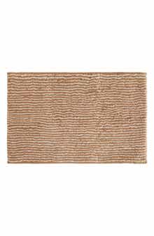Pinstripe Cotton Bath Mat