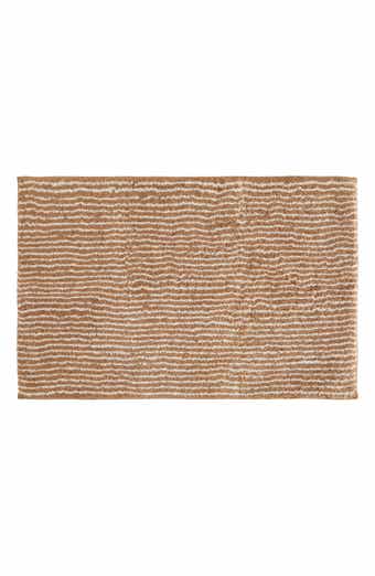 Pinstripe Cotton Bath Mat