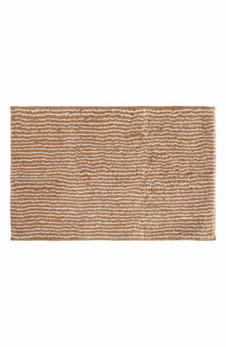 Pinstripe Cotton Bath Mat