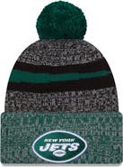 New Era Men's New Era  Black/Green New York Jets 2023 Sideline Sport Cuffed Pom Knit Hat