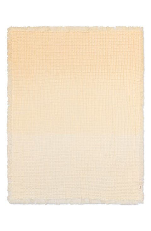 Ombré Cotton Muslin Blanket