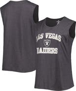 FANATICS Women's Fanatics Branded Heather Charcoal Las Vegas Raiders Plus Size Tank Top
