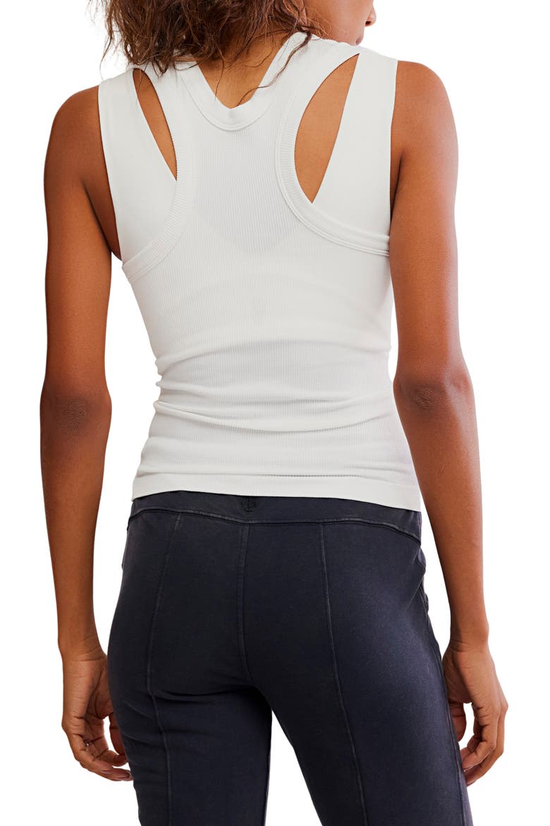 FP Movement Bittersweet Rib Essential Tank, Alternate, color, WHITE