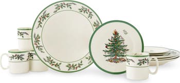 Spode Christmas Tree 12-Piece Dinnerware discount Set