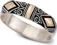 SAMUEL B. Thai 18K Yellow Gold & Sterling Silver Filigree Ring