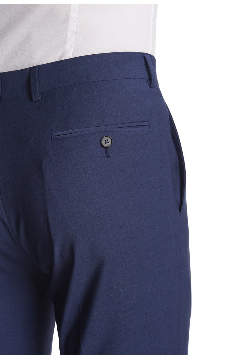 Calvin Klein Blue Solid Two Button Notch Lapel Suit, Alternate, color, 