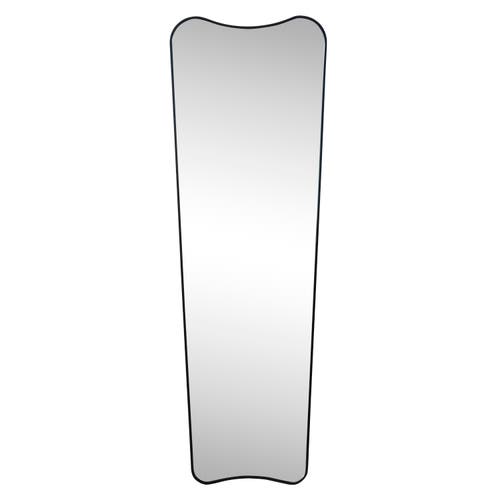 Jonathan Y Alfie Rectangular Metal Framed Wall Mounted Full-length Mirror In Black