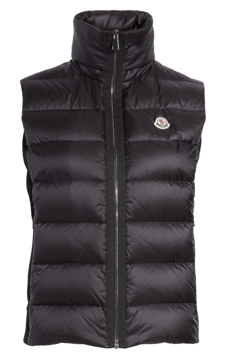 Moncler Down Quilted Fleece Vest, Alternate, color,