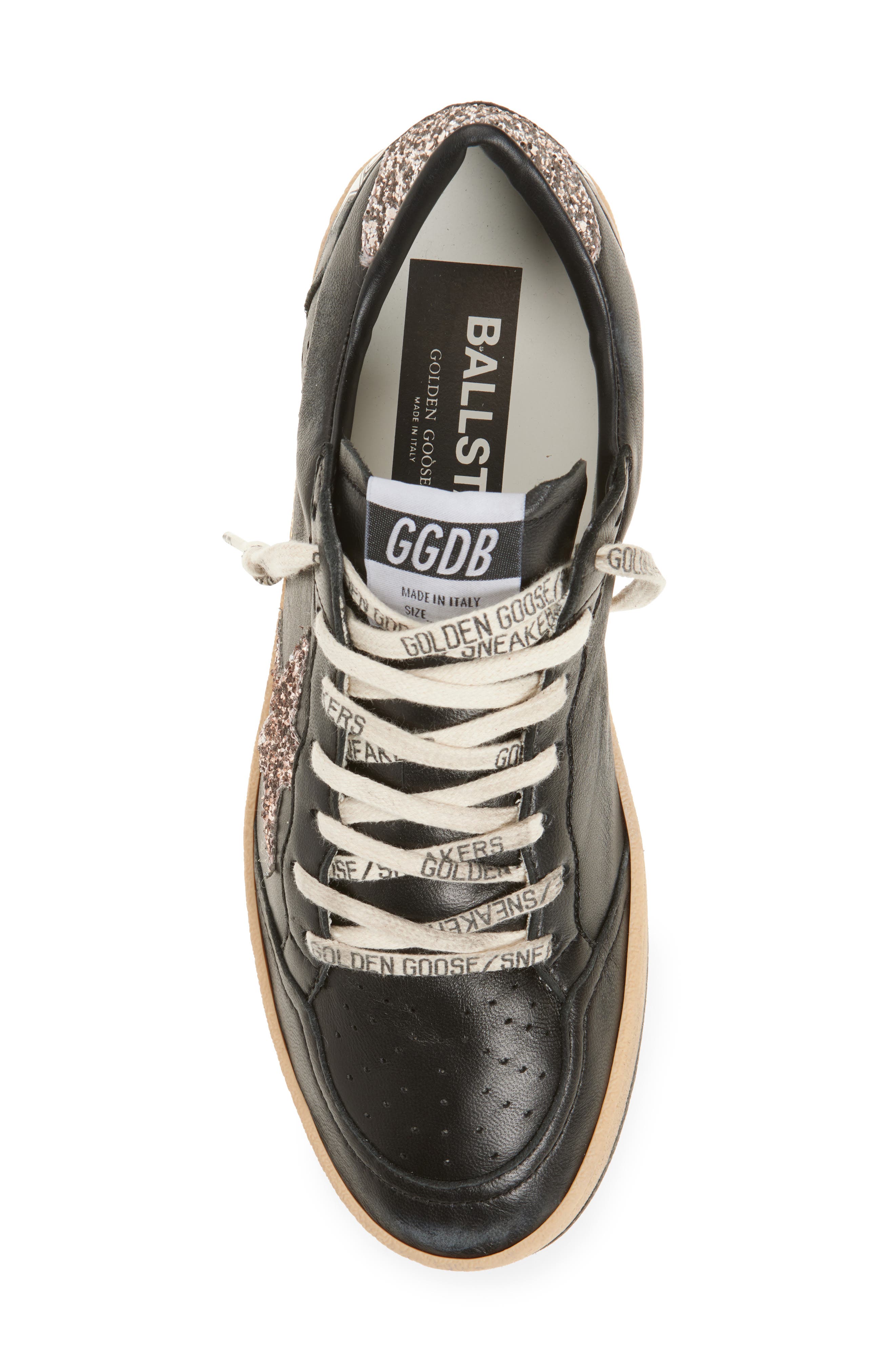 Golden Goose Ball Star Low Top Sneaker, Alternate, color, Black/ Cinder