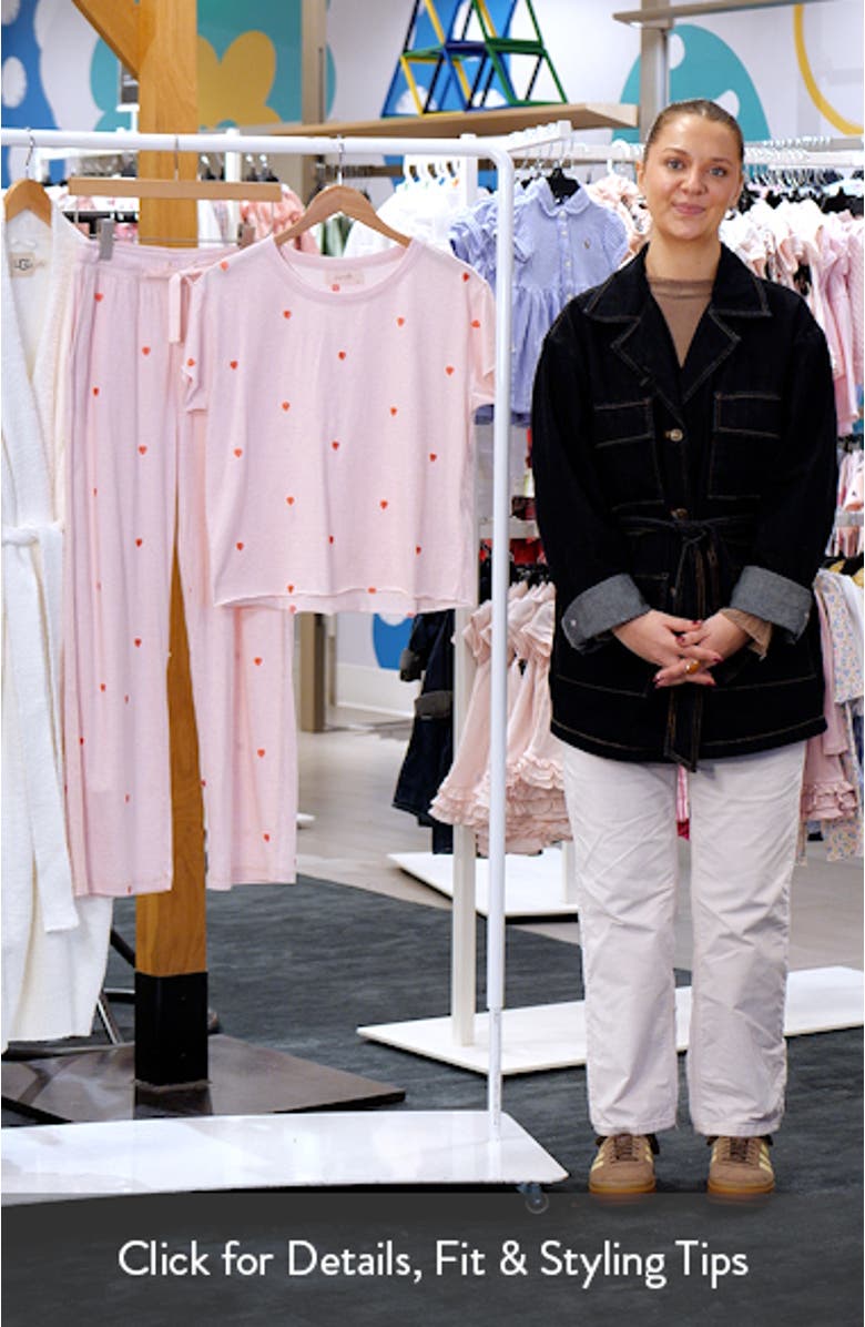 Jada Short Sleeve Organic Cotton Pajamas, sales video thumbnail