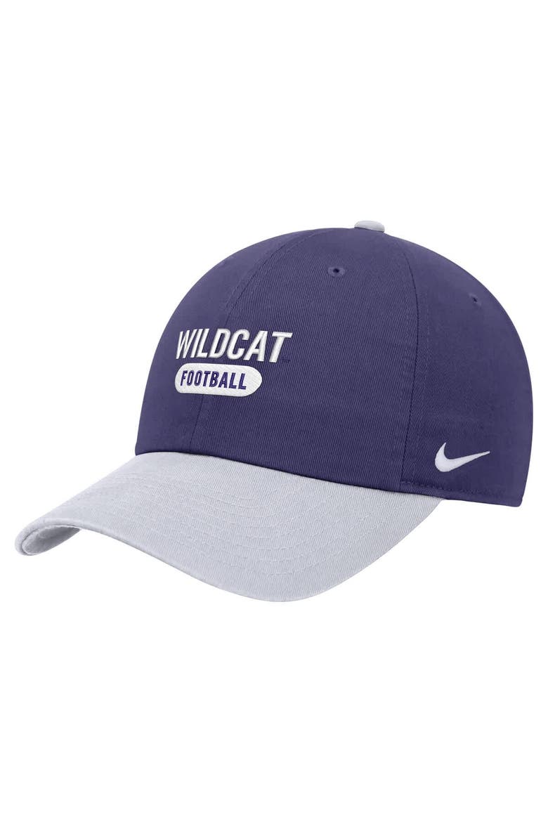 Men's Nike Purple Kansas State Wildcats Colorblock Club Adjustable Hat, Main, color, Purple