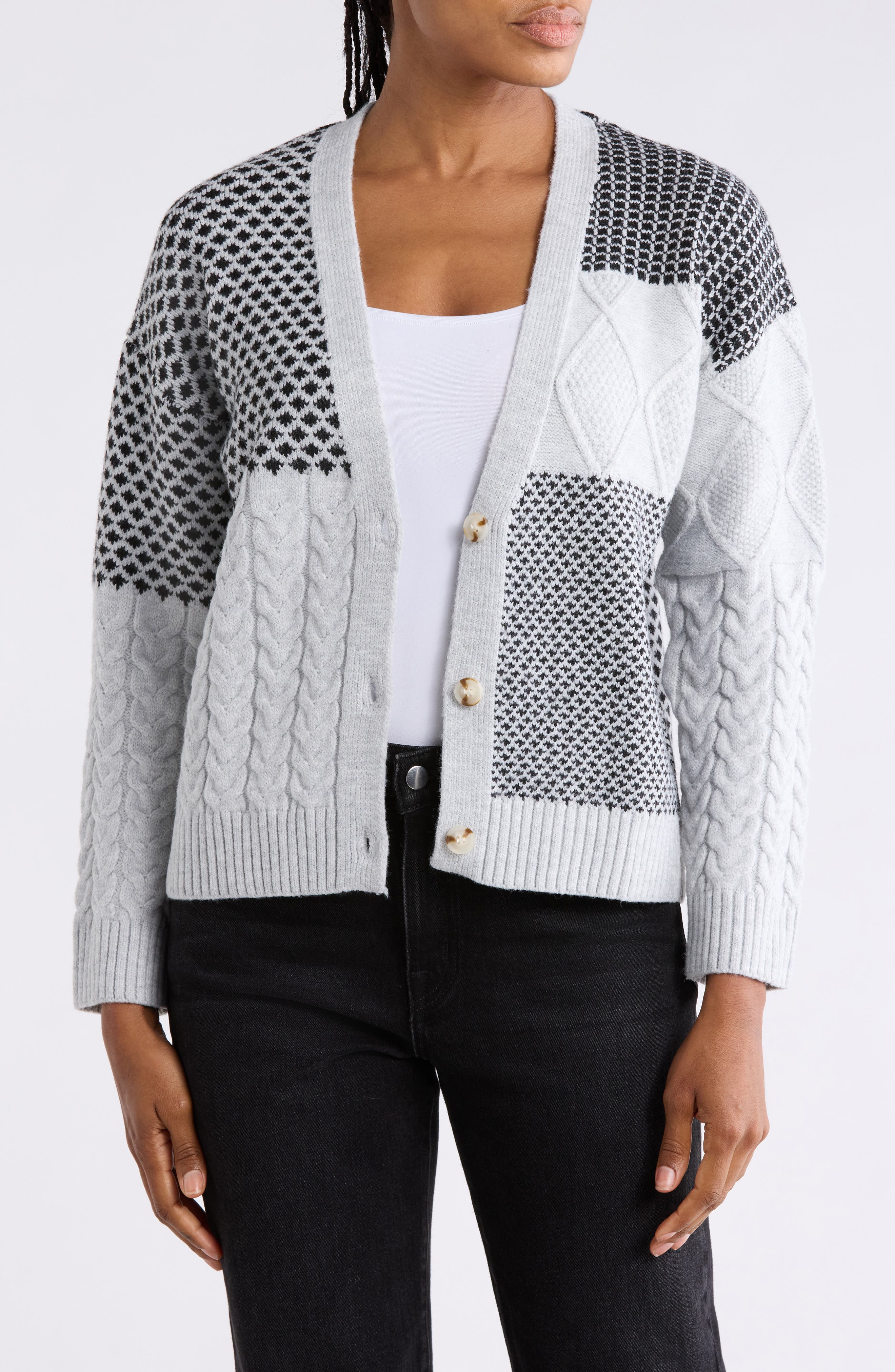 Mixed Stitch Cardigan