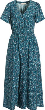 Marine Layer Annika Floral Midi Dress