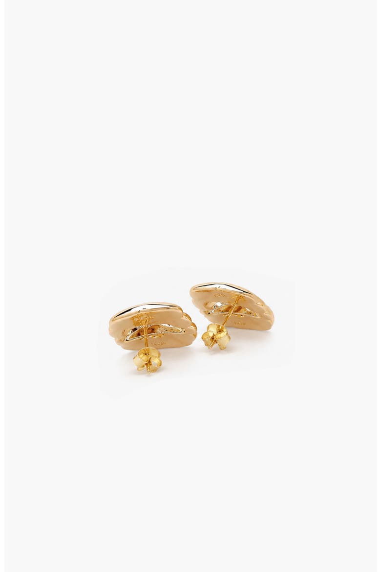 Laque Earrings In Gold And Crystals, Alternate, color, Gold