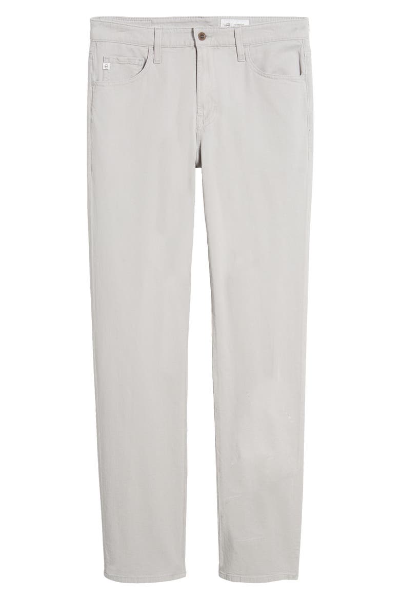 Everett Slim Straight Leg Cotton & Linen Blend Pants, Alternate, color, SMOKE EMBERS