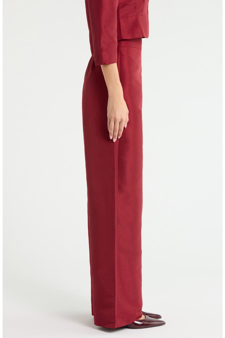 Hestia Wide Leg Pants, Alternate, color, BURGUNDY
