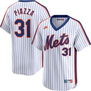 Nike Men's Nike Mike Piazza White New York Mets Throwback Cooperstown Limited Jersey