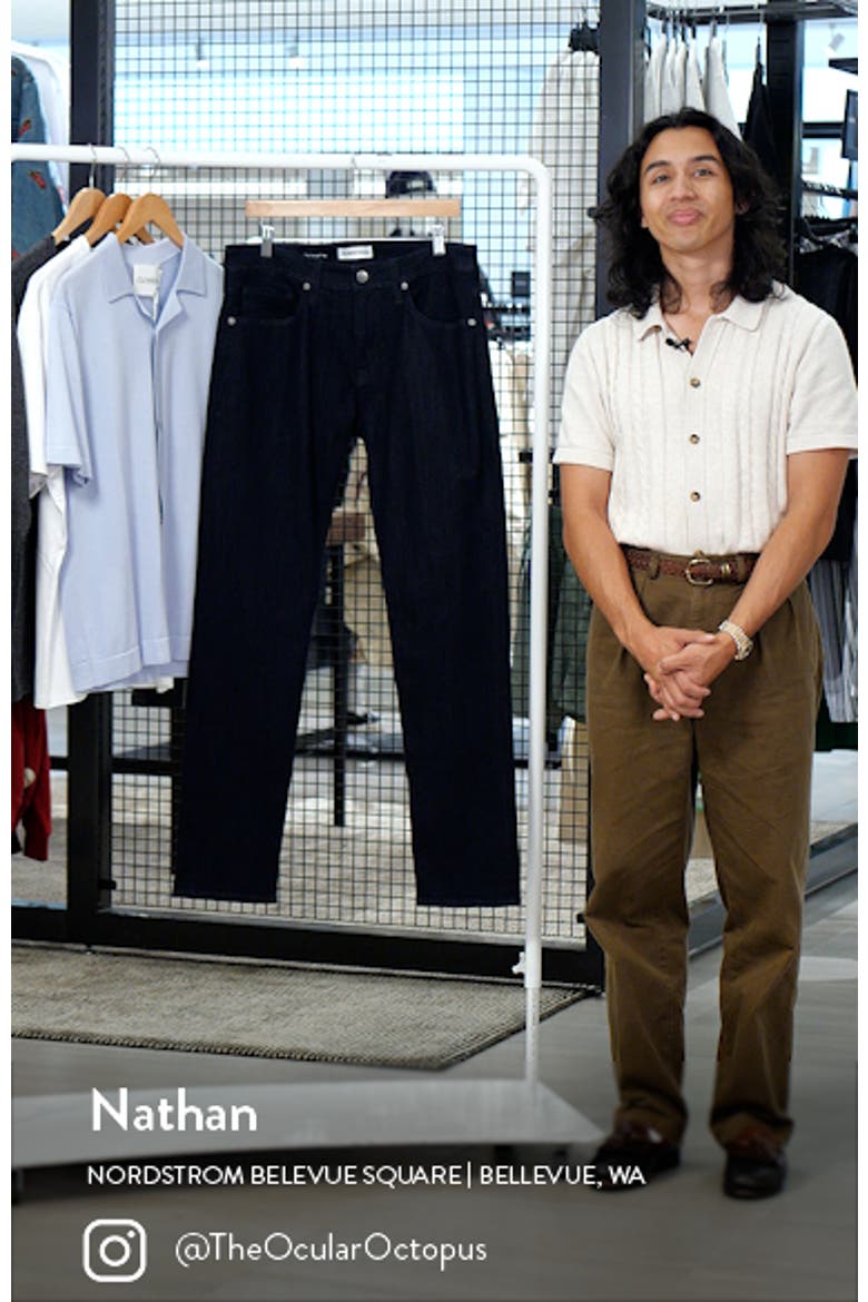 Slim Straight Leg Jeans video