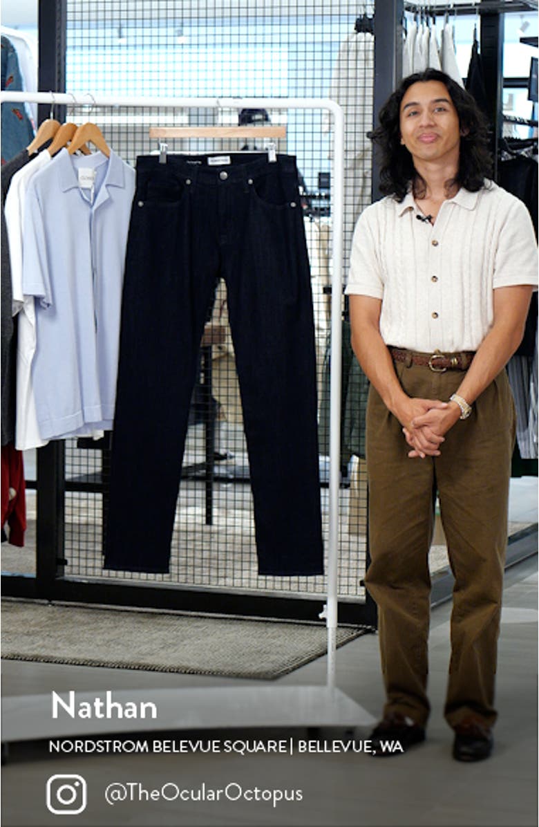 Slim Straight Leg Jeans, sales video thumbnail