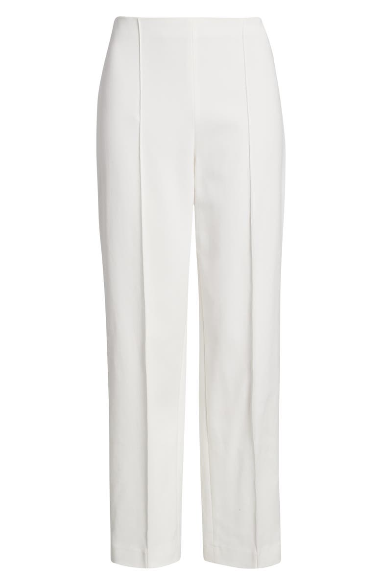 Anne Klein Pintuck Stretch Cotton Blend Pants, Alternate, color, 