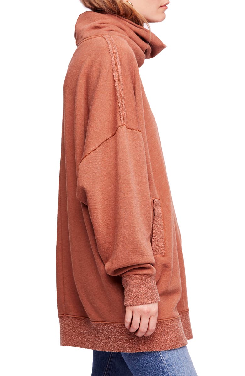 Free People Too Easy Turtleneck, Alternate, color, Canyon Trail
