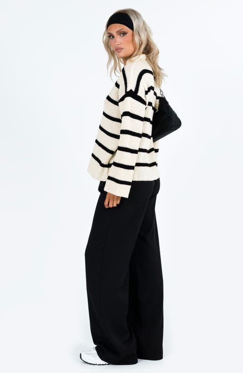 Princess Polly Stripe V-neck Sweater