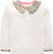 Mini Boden Kids' Collared Breton Jersey Top