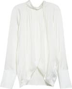 Balmain Draped Silk Top