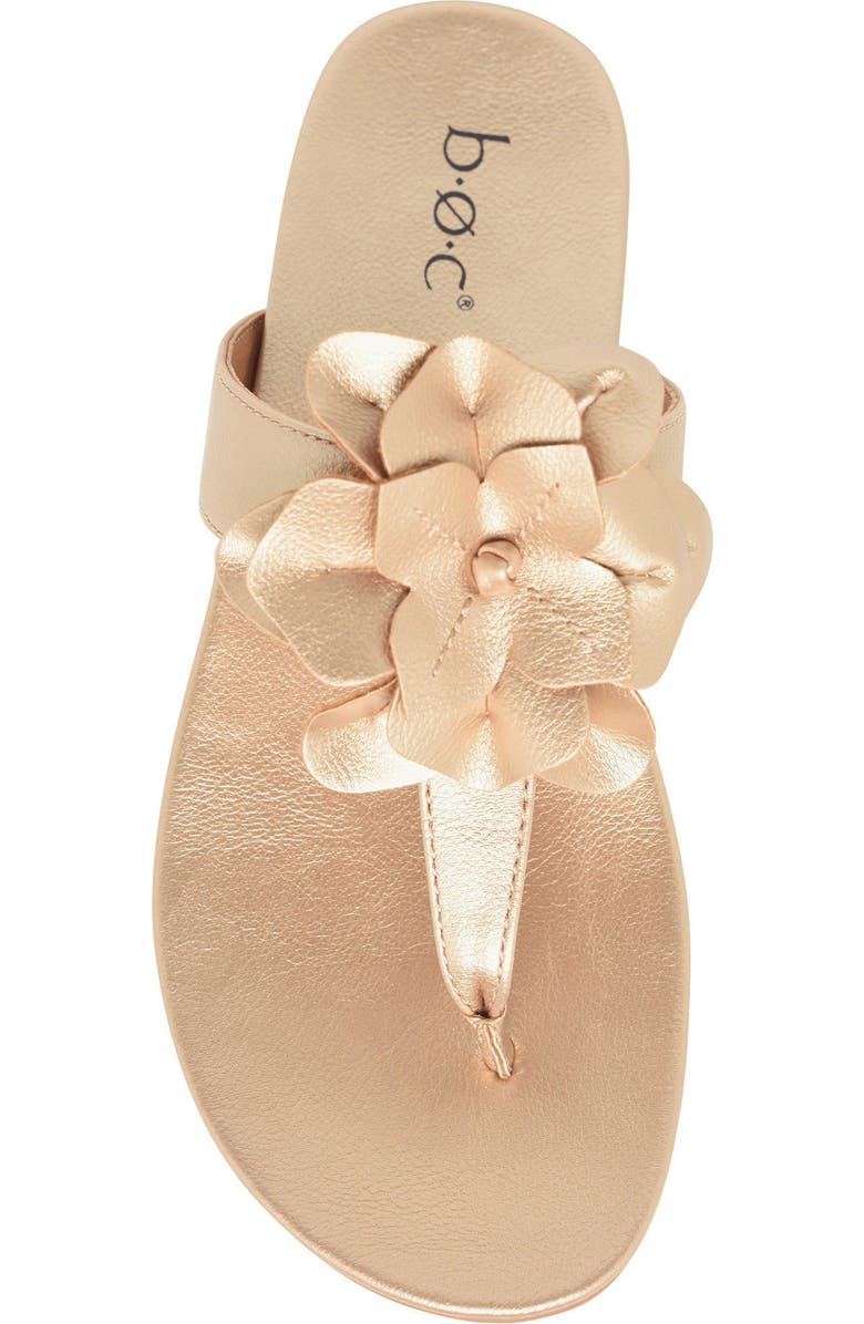 B O C BY BØRN Kendal Floral Appliqué Sandal, Alternate, color, Champagne