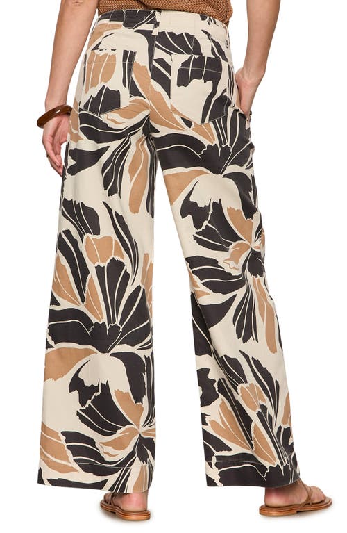 Sanctuary Academy Wide Leg Cotton & Linen Pants In Multi