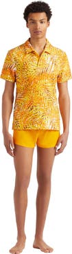 Vilebrequin Men's Palm Leaves Printed Terry Polo