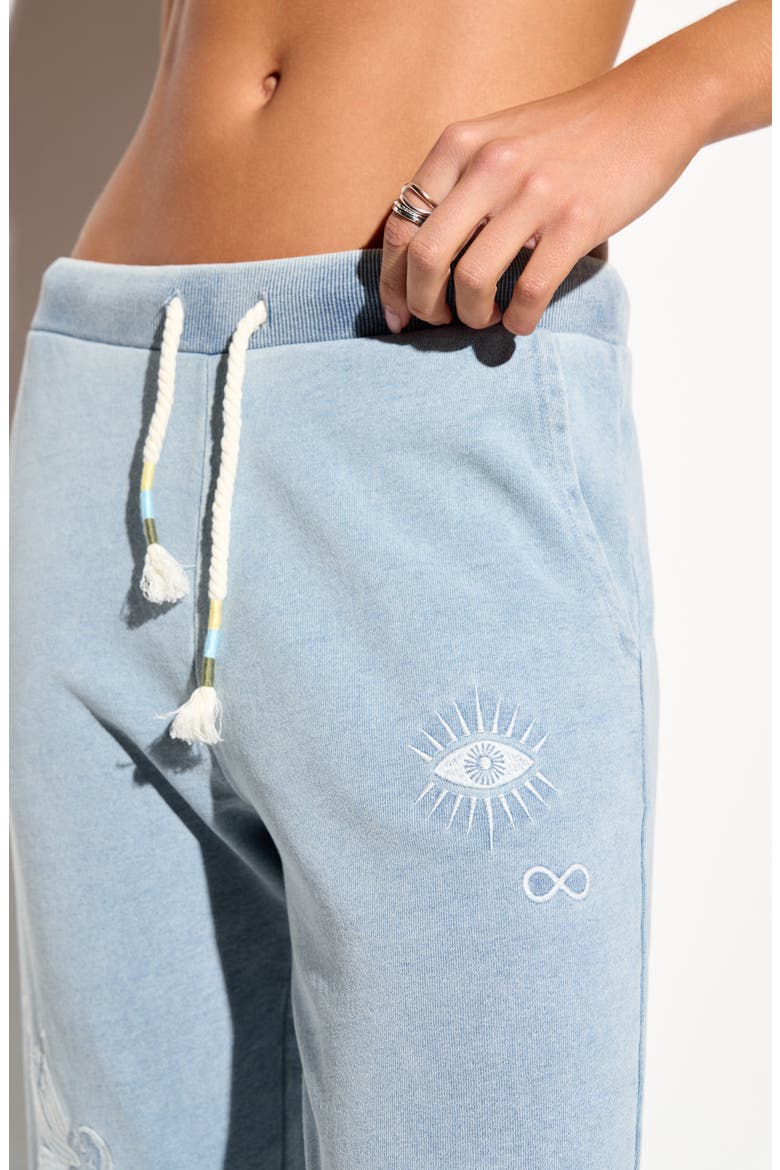 Icon Pacific Ankle Sweatpants, Alternate, color, BLEACHED DENIM