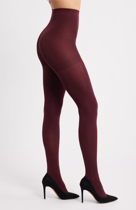 2-Pack Velvet Finish 80-Denier Opaque Control Top Tights