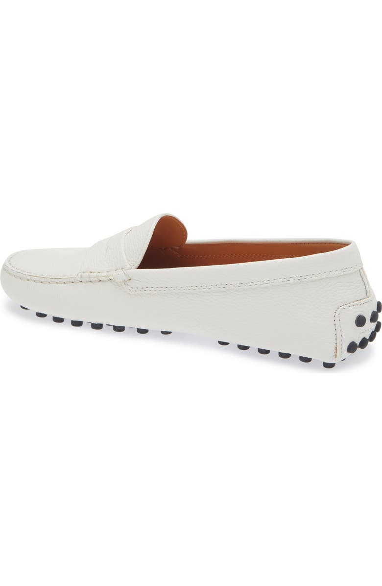 Tod's Penny Loafer Driving Shoe, Alternate, color, Bianco Calce