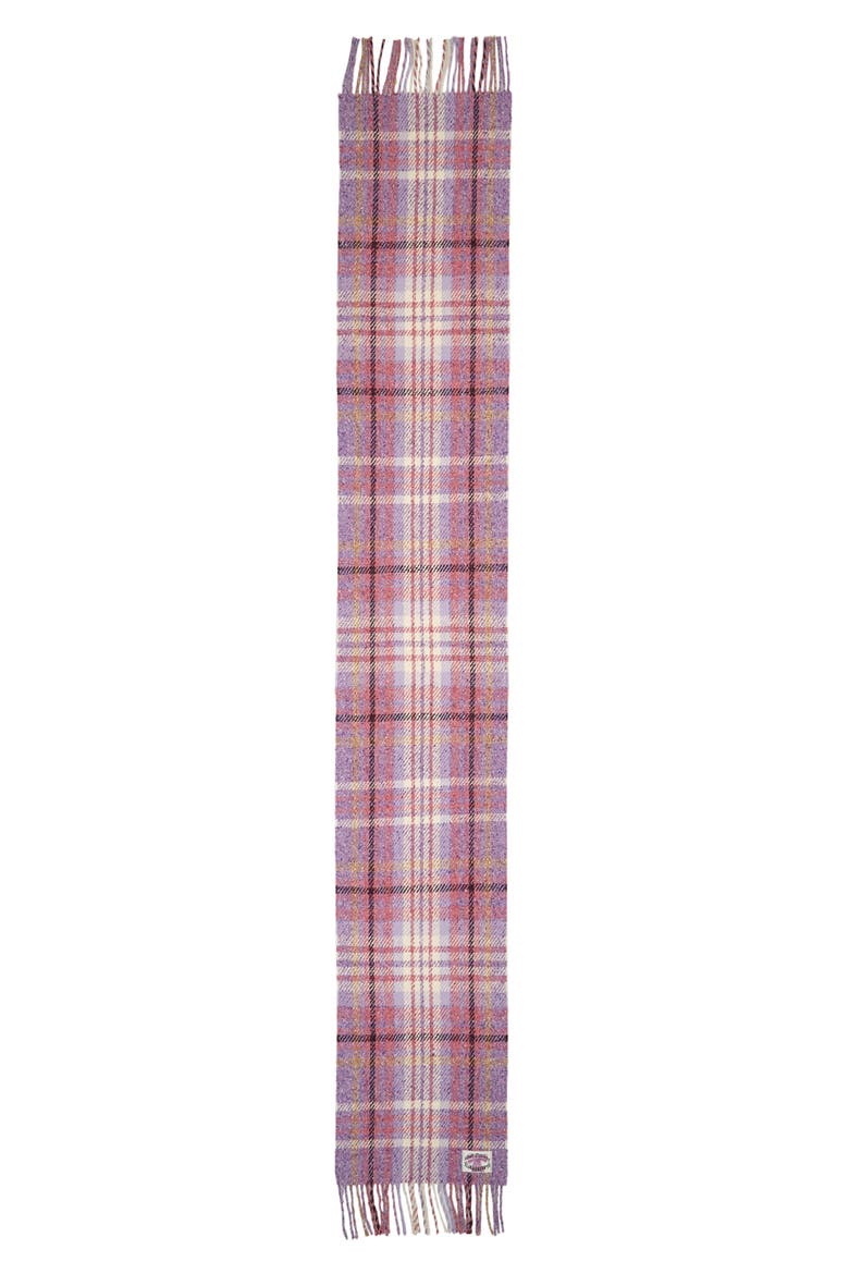 Volano Plaid Wool Blend Scarf, Main, color, VIOLET PURPLE