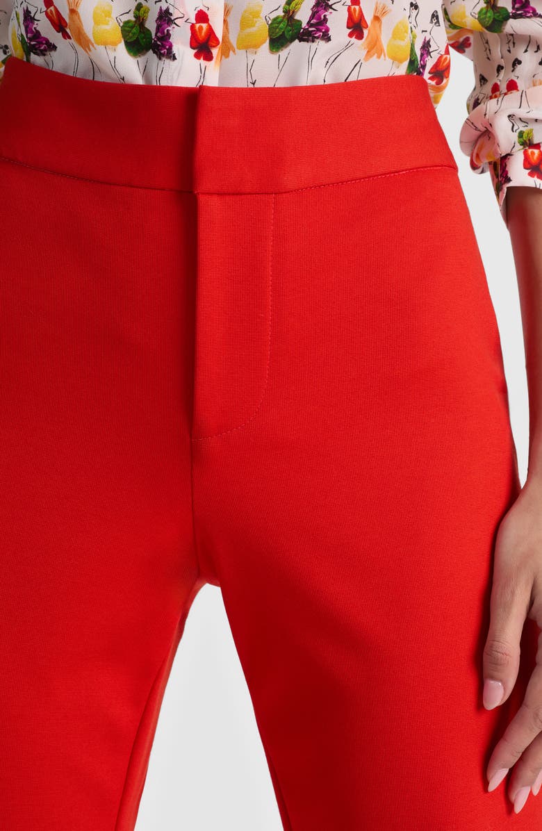 Alice + Olivia Andrew Bootcut Pants, Alternate, color, Chili Pepper