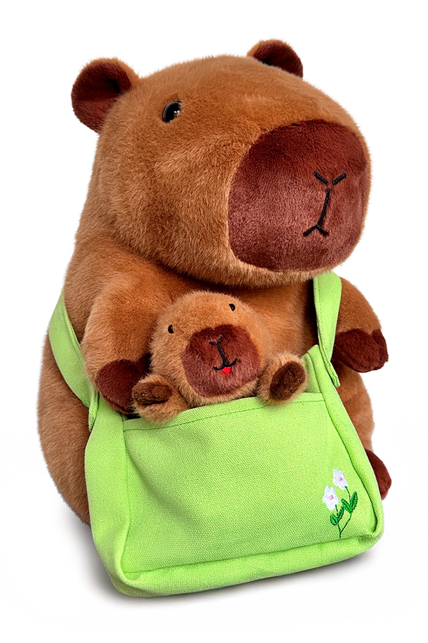 OrnamentallyYou Coco Capybara With Baby Pouch Plush Toy | Nordstrom