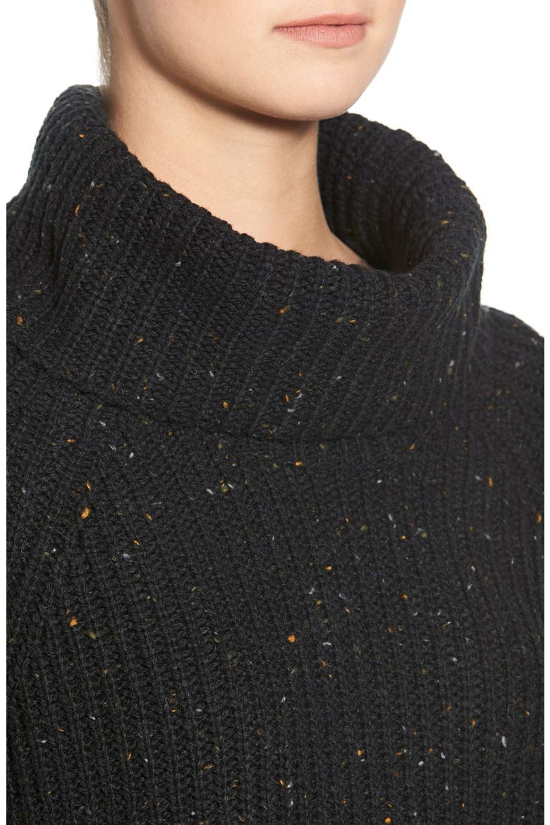 Turtleneck Sweater, Alternate, color, BLACK ARIES NEP
