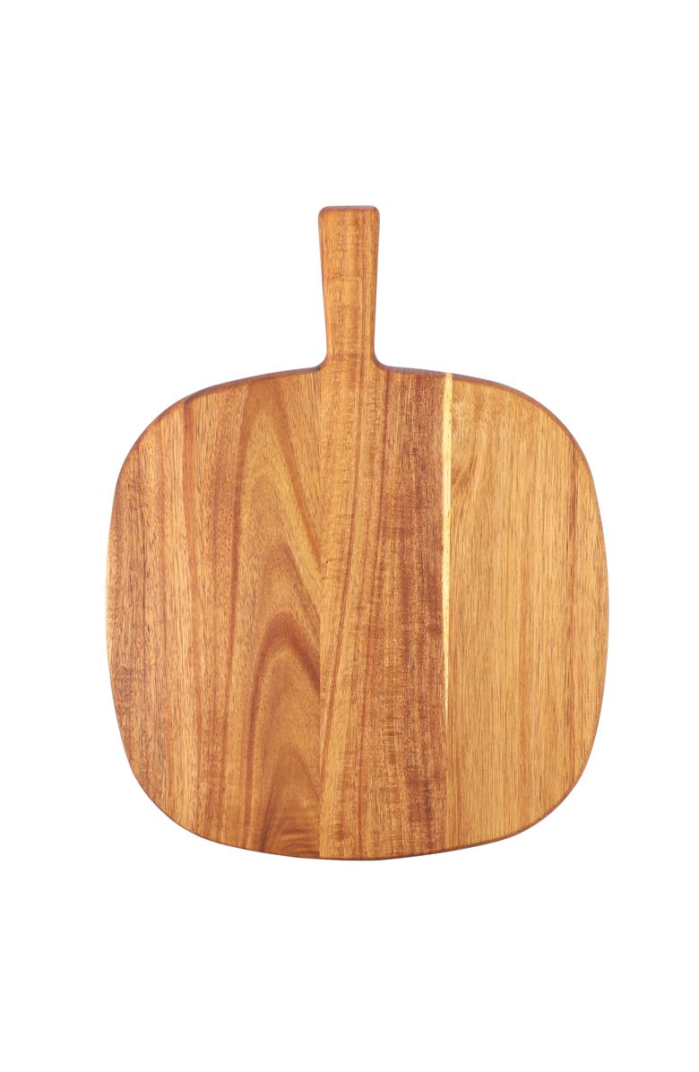 Megachef 13 Inch Acacia Wood Serving Butcher Cutting Board with Handle, Alternate, color, Acacia