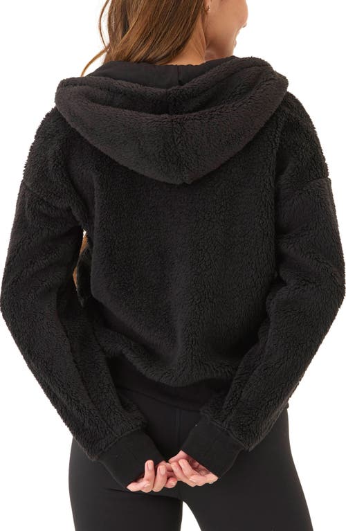 Threads 4 Thought Izara High Pile Fleece Zip Hoodie In Black